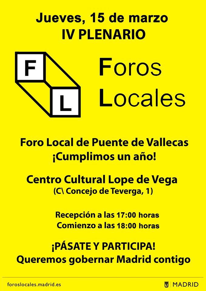 Foros locales Puente de Vallecas