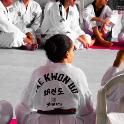 Exhibición de taekwondo