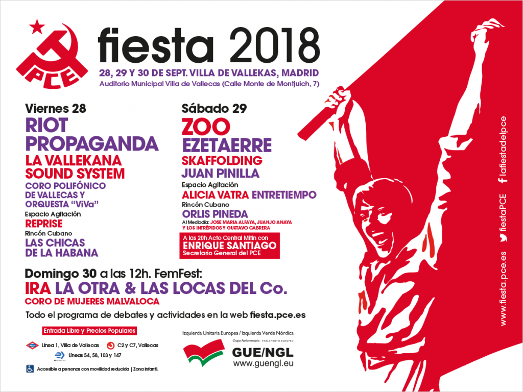 Fiestas PCE 2018 Vallecas
