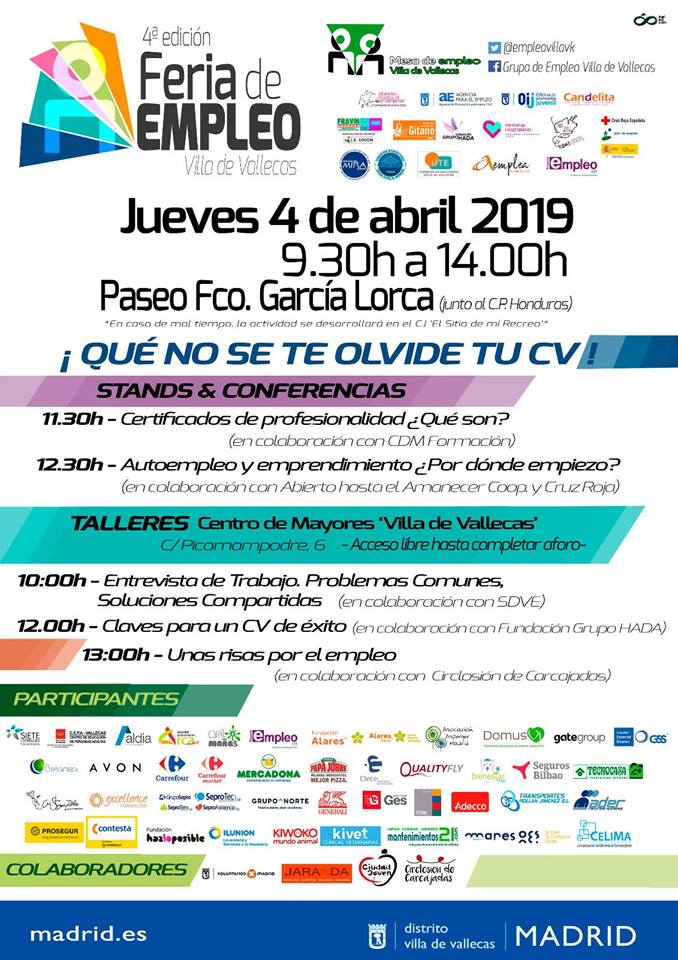 Feria de empleo Villa de Vallecas