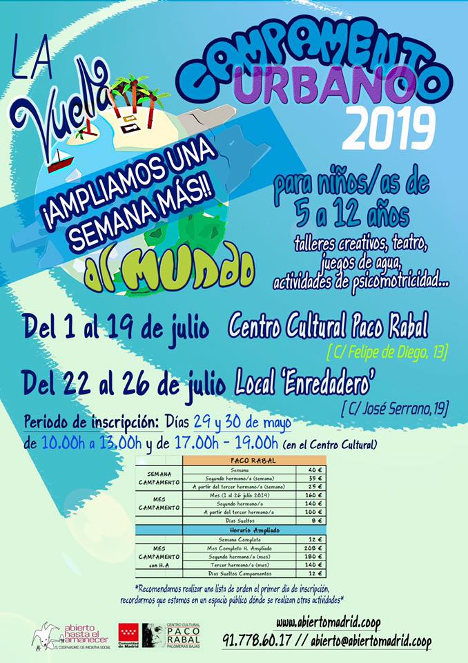 Campamento urbano Vallecas PAco Rabal