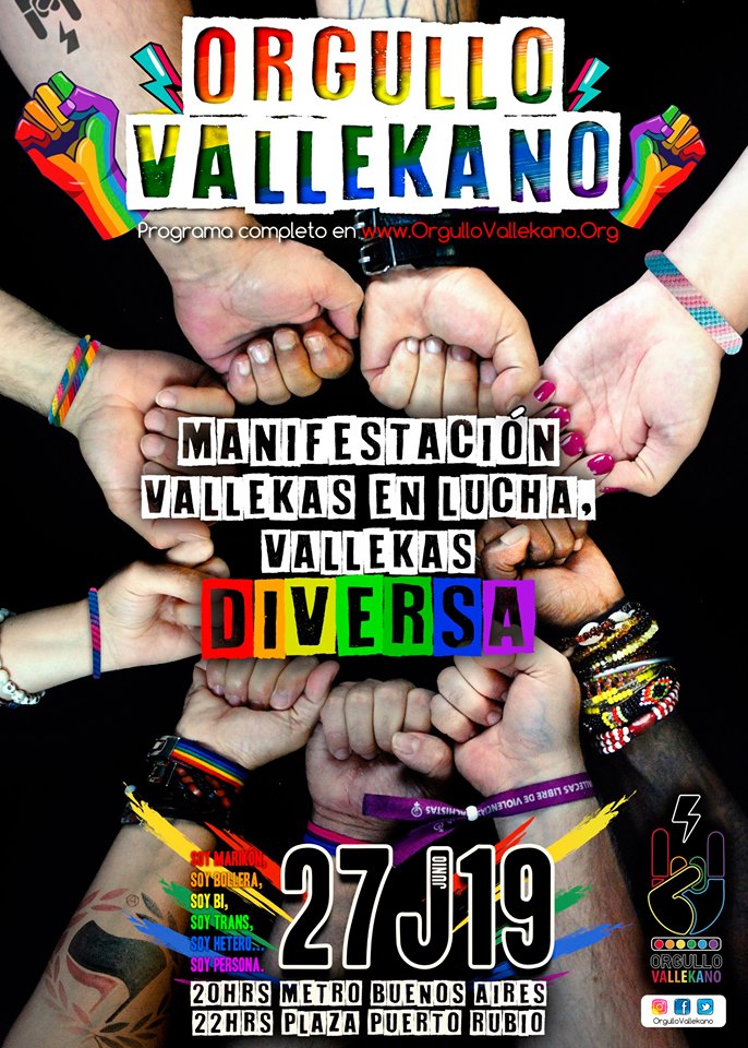 MAnifestacion Orgullo Vallekano 2019