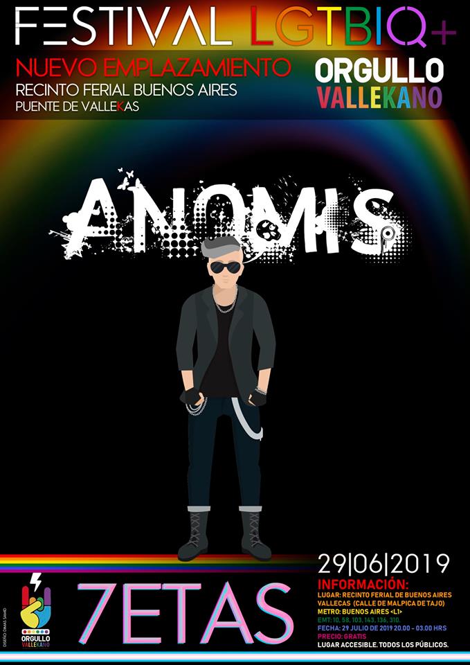 Anomis, 7 Tetas Orgullo Vallekano 2019