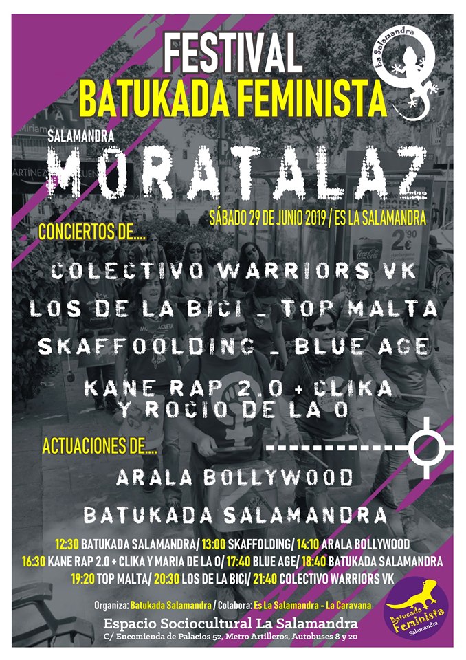 Festival Batukada feminista salamandra Vallecas