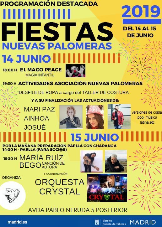 Fiestas Nuevas Palomeras 2019