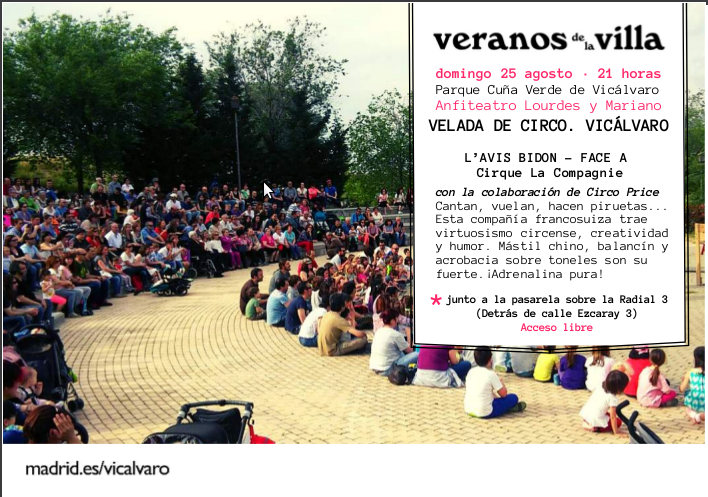 Velada Circo Vicalvaro Veranos de la villa