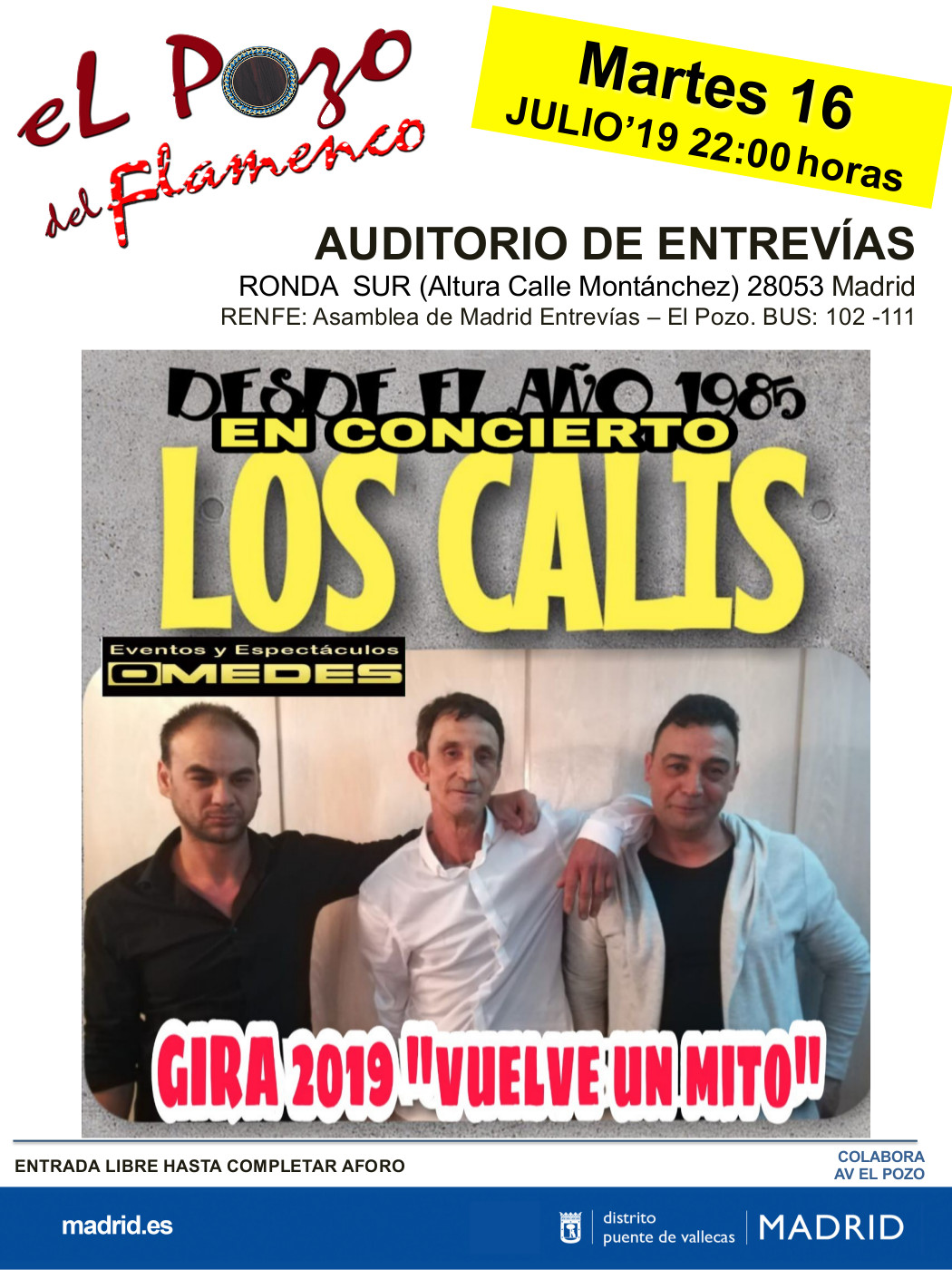 Los Calis auditorio de Entrevias