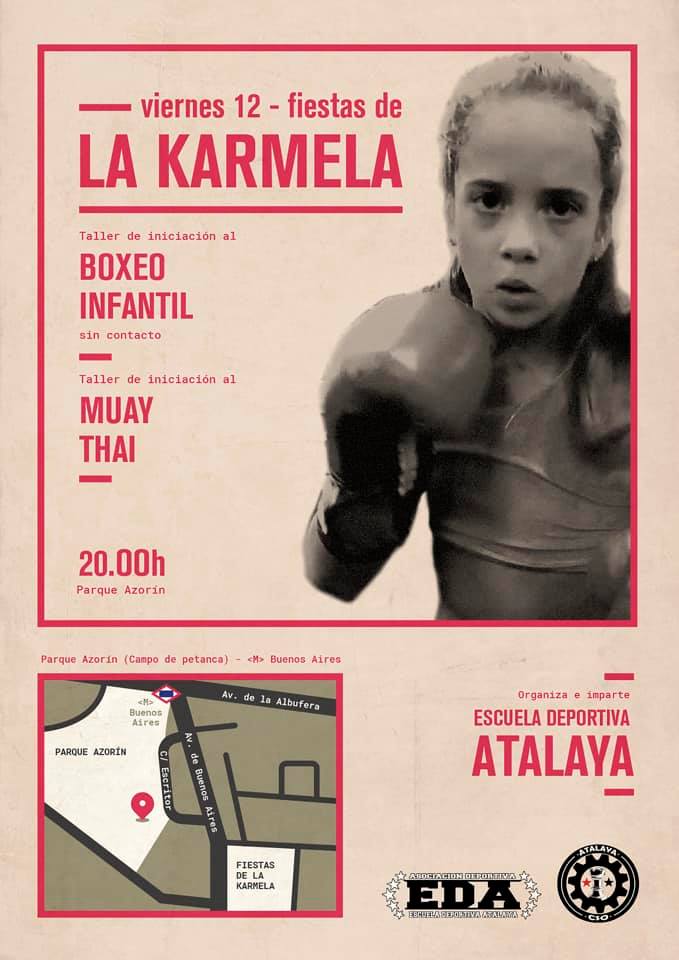 Taller boxeo infantil La Karmela 2019 Vallecas