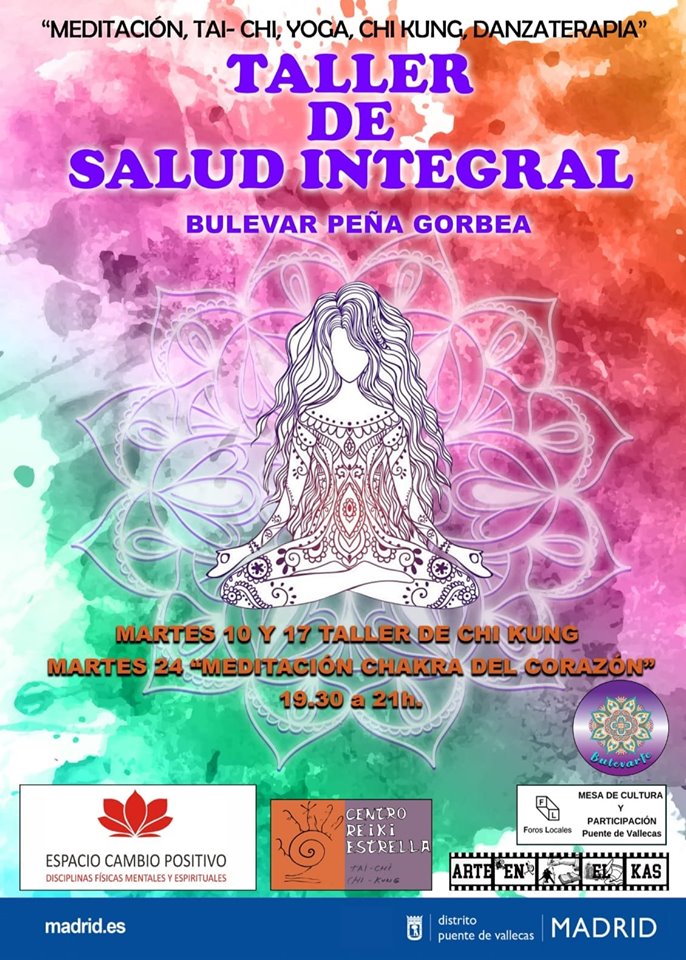 Taller salud integral Bulevarte Vallecas Septiembre 2019 !!
