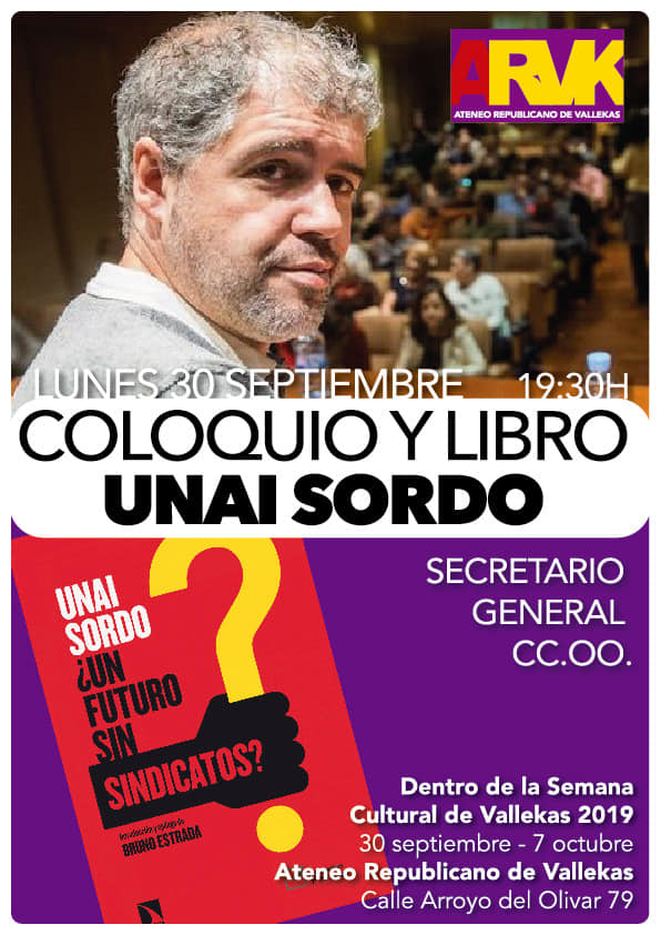 unai sordo ateneo repunblicano Vallecas