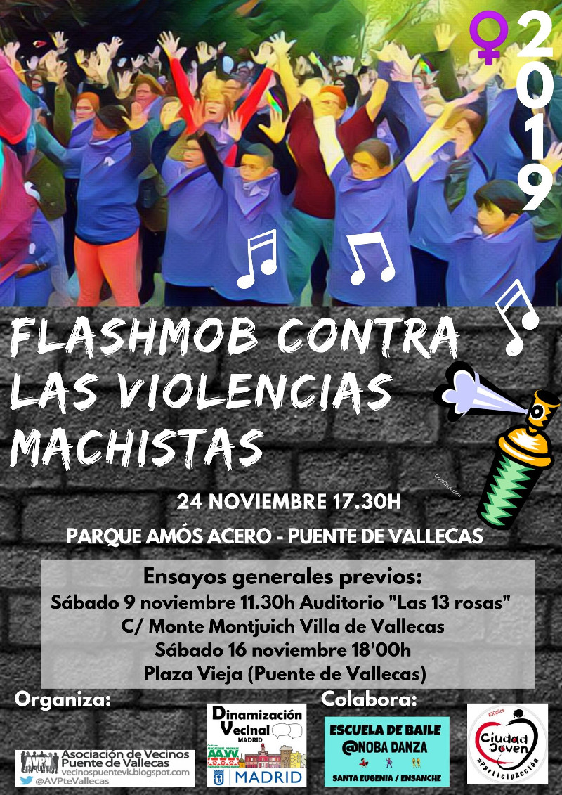 24 noviembre_flashmob violencia machista Vallecas