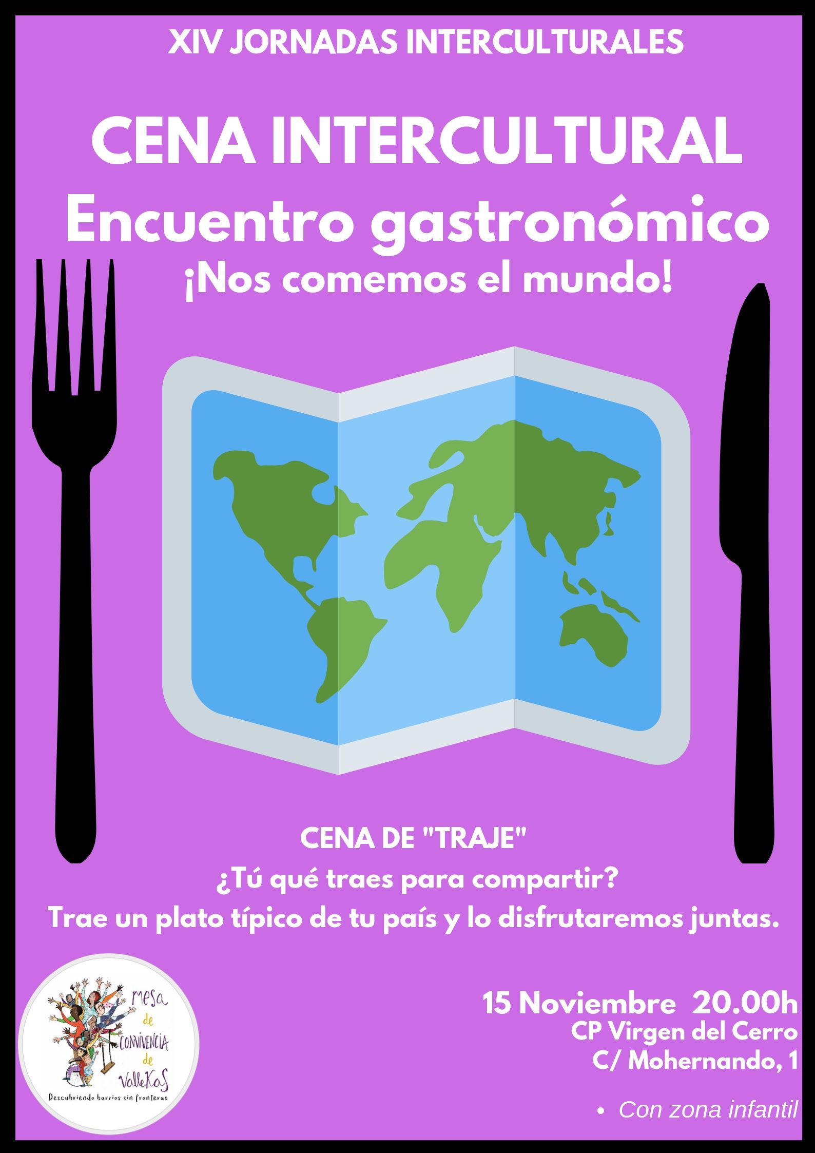 Jornadas interculturales_cena intercultural Vallecas