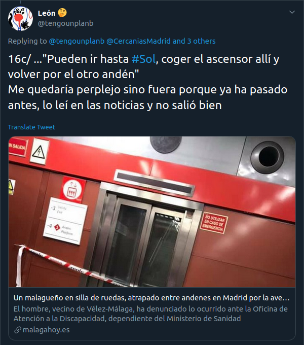 2019. Odisea de un viaje en silla de ruedas por el transporte público de Madrid