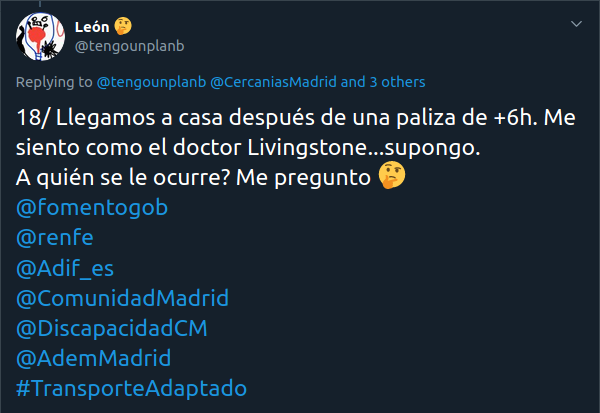2019. Odisea de un viaje en silla de ruedas por el transporte público de Madrid