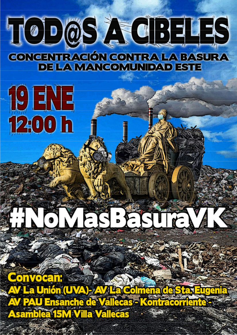 Concentración contra los residuos de la Mancomunidad del Este #NomasbasurasVK