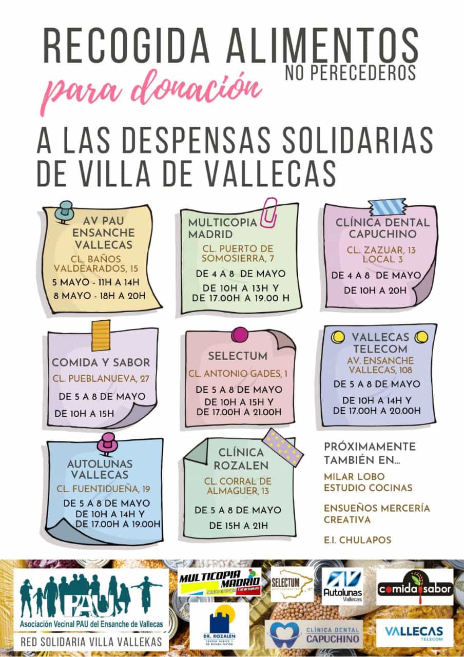 Recogida solidaria Villa de Vallecas