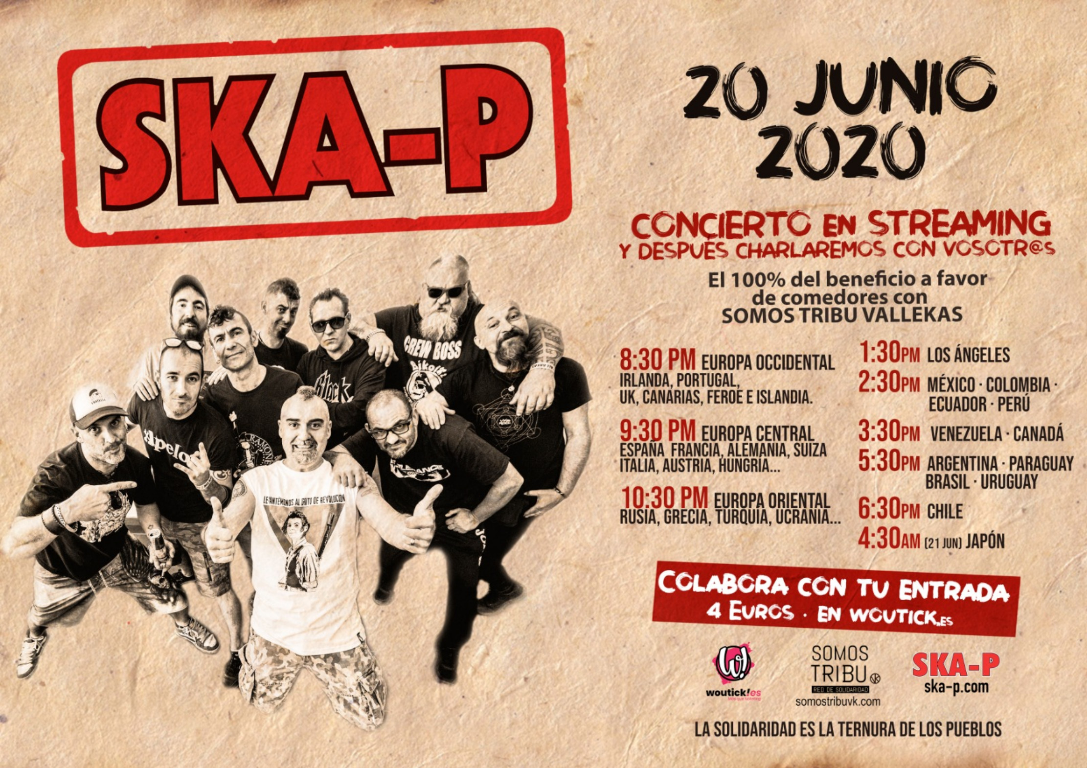 SkaP Concierto solidario Somos Tribu