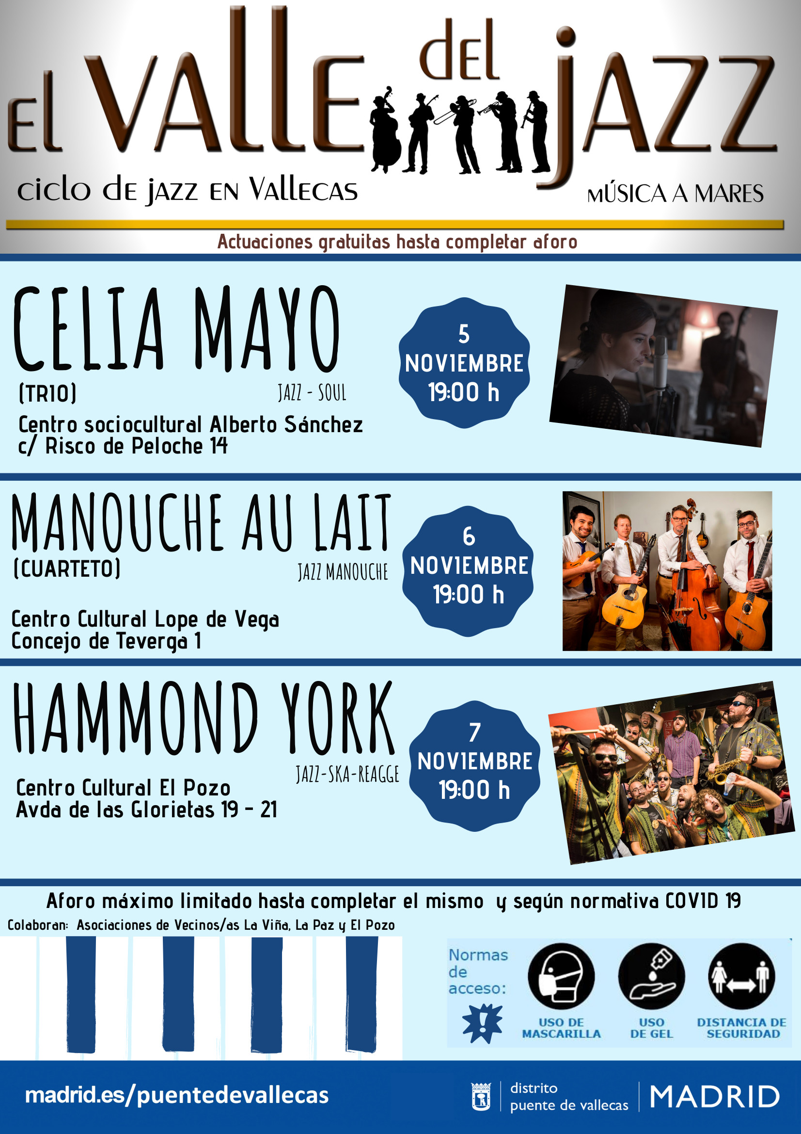 Valle del Jazz NOVIEMBRE 2021 Vallecas