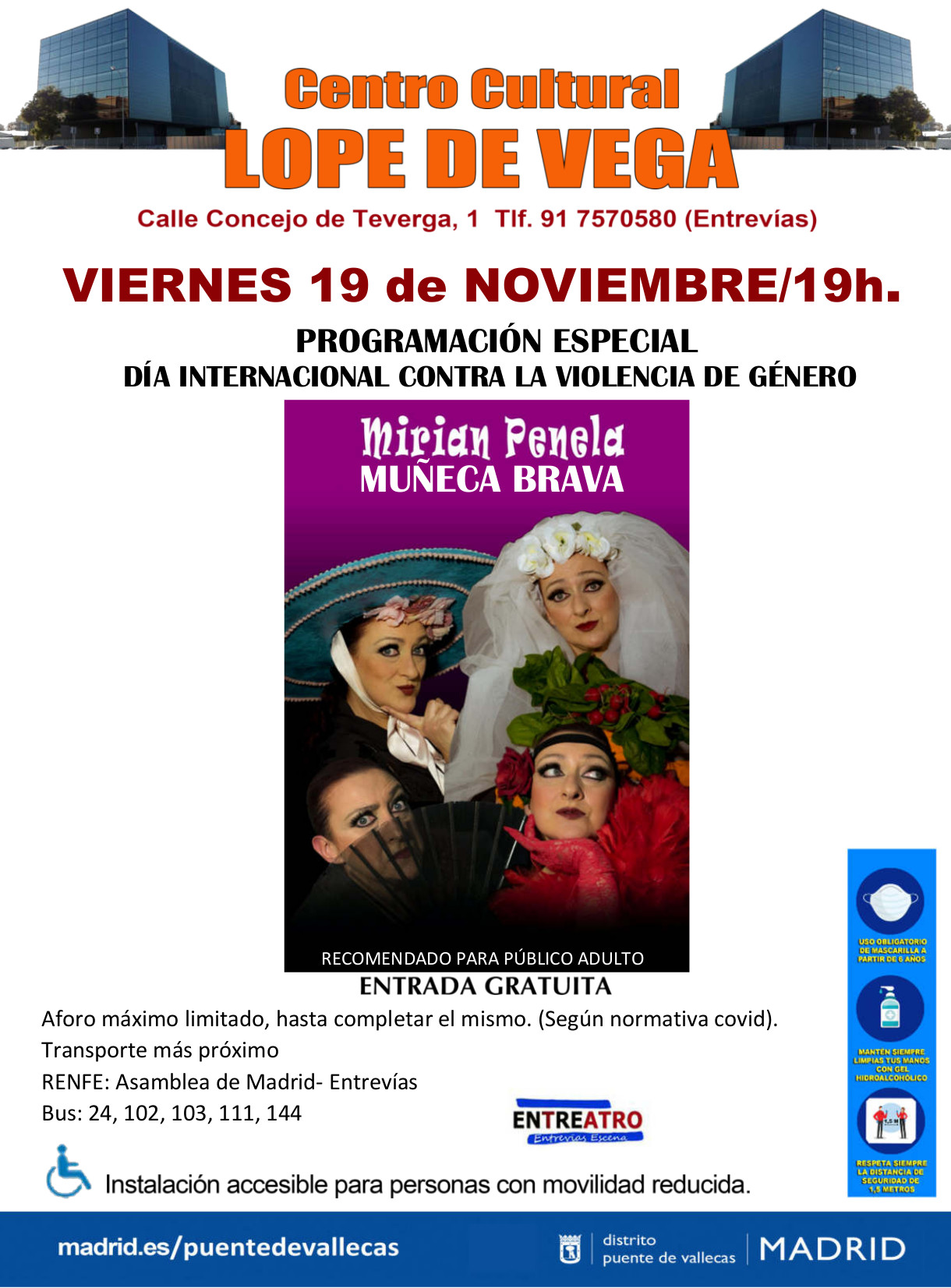 muñeca brava 25N Vallecas