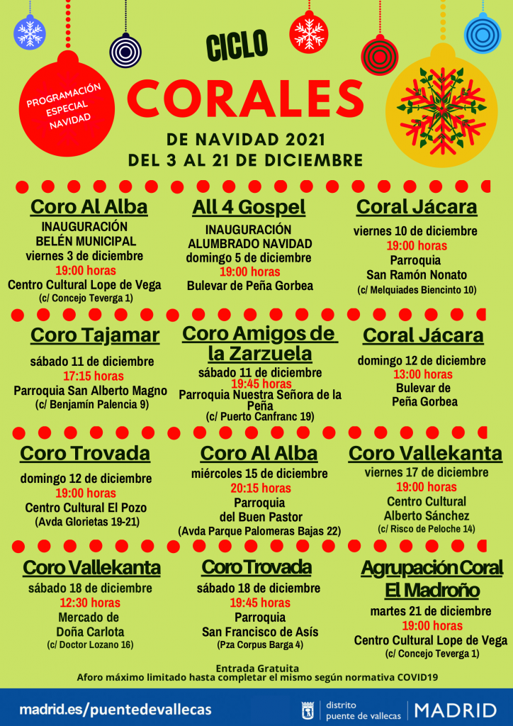 ciclo corales 2021 Vallecas