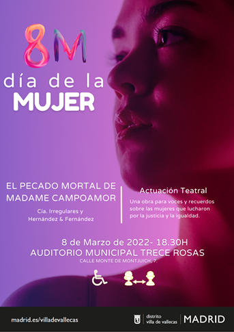 8m vallecas El pecado mortal de Madame Campoamor