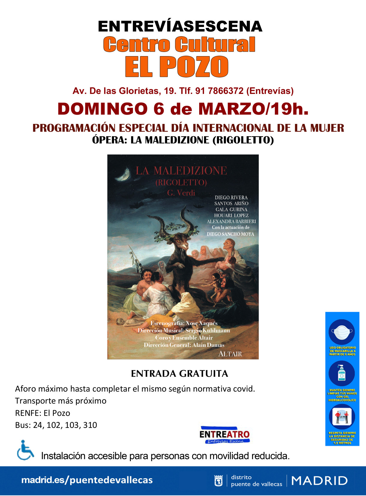 LA MALEDIZIONE RIGOLETTO Vallecas especial 8M