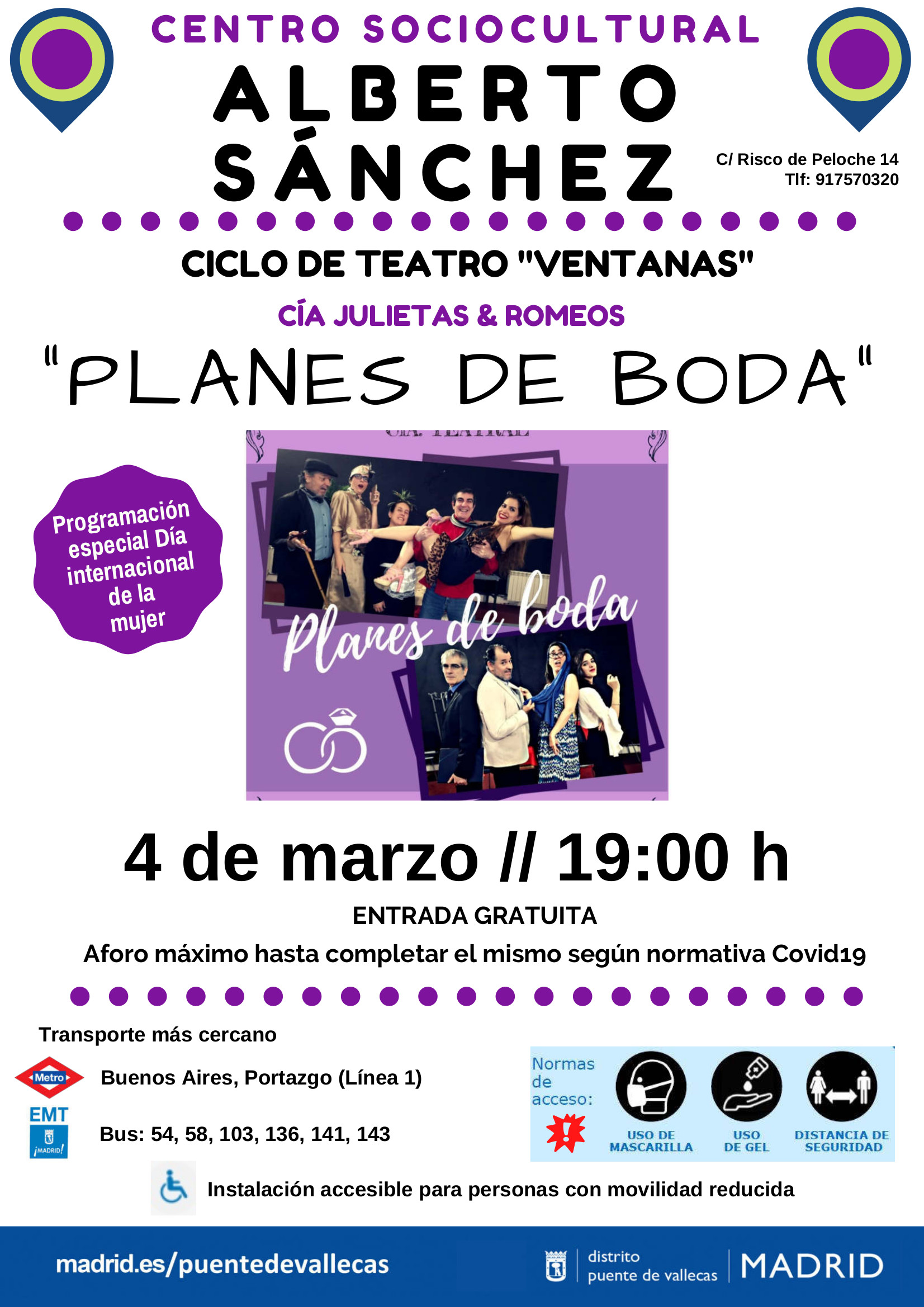 planes de boda especial 8M Vallecas