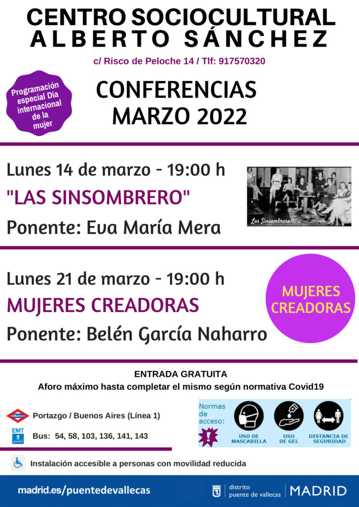 Conferencia Vallecas dia de la mujer 8M