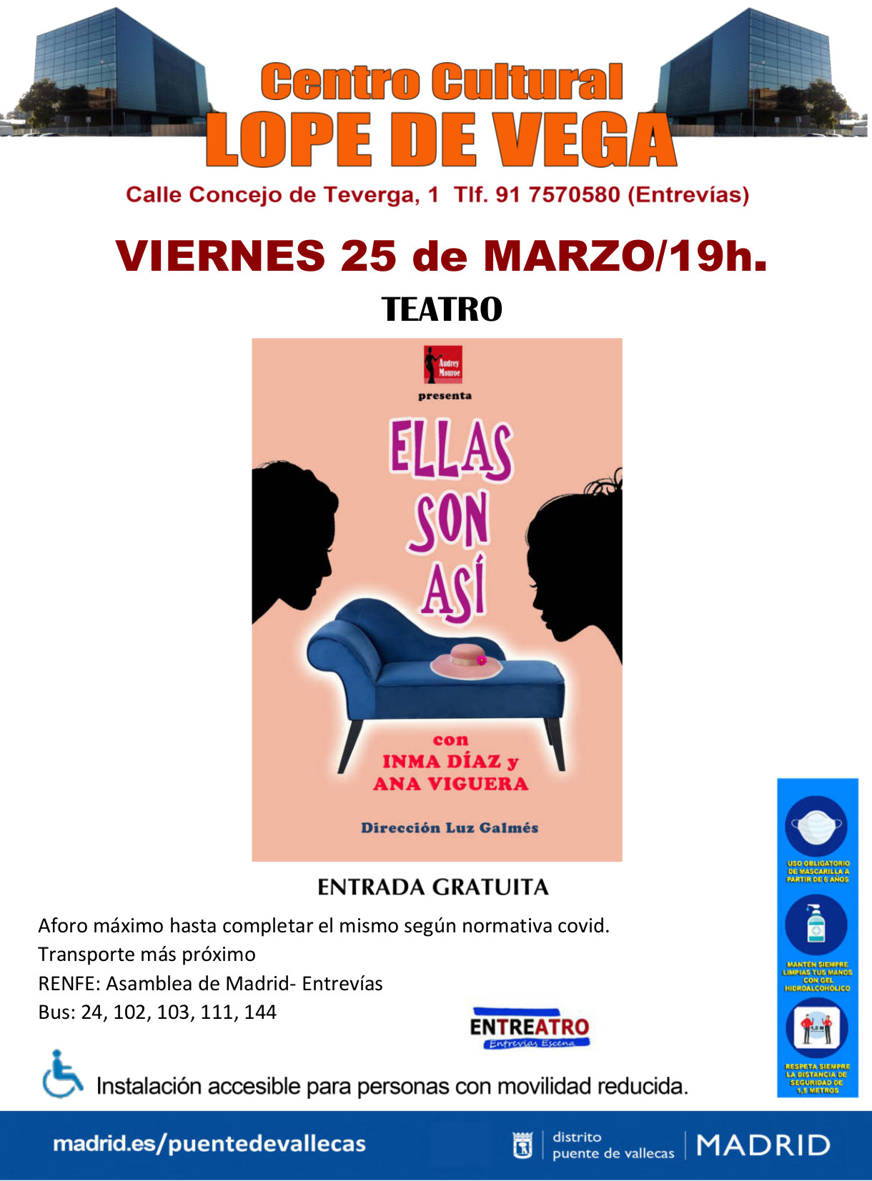 ellas son asi teatro especial 8m VAllecas