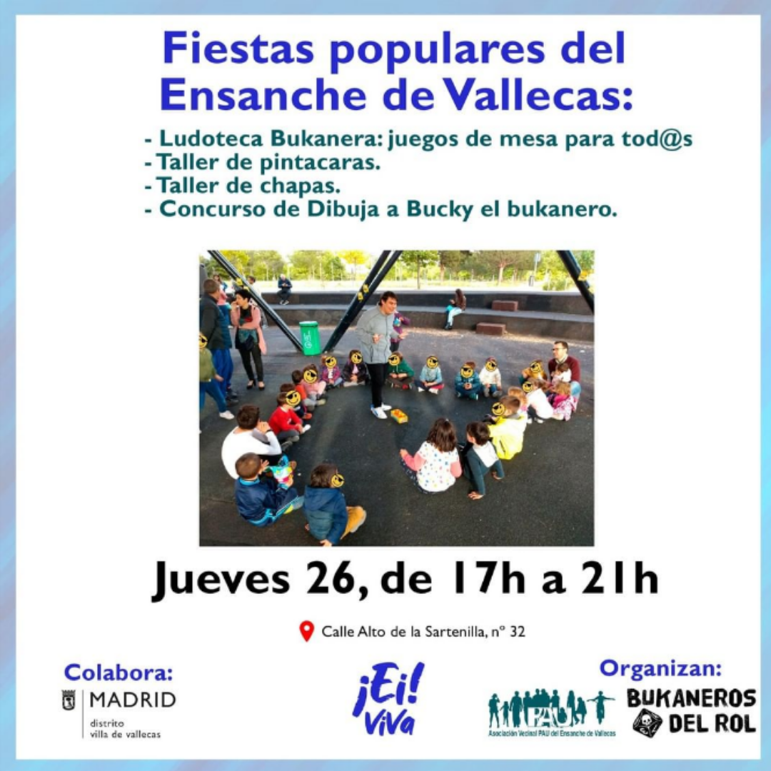 fiestas populares ensanche de Vallecas bukaneros del rol