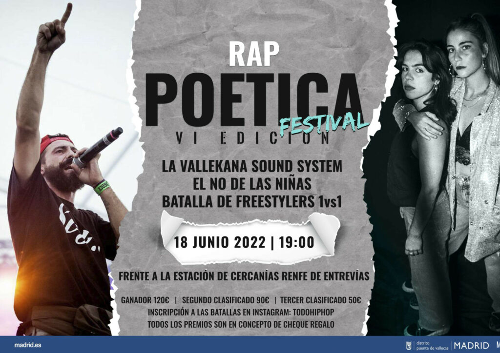 Cartel Rappoética VI vALLECAS