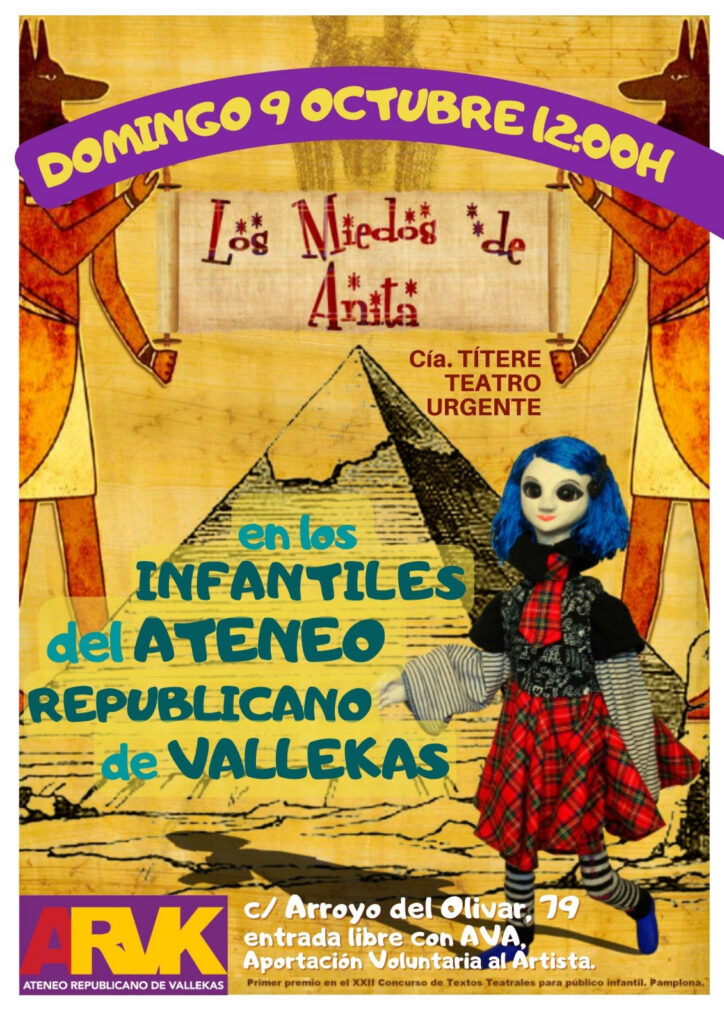 teatro infantil Vallecas Los miedos de anita 