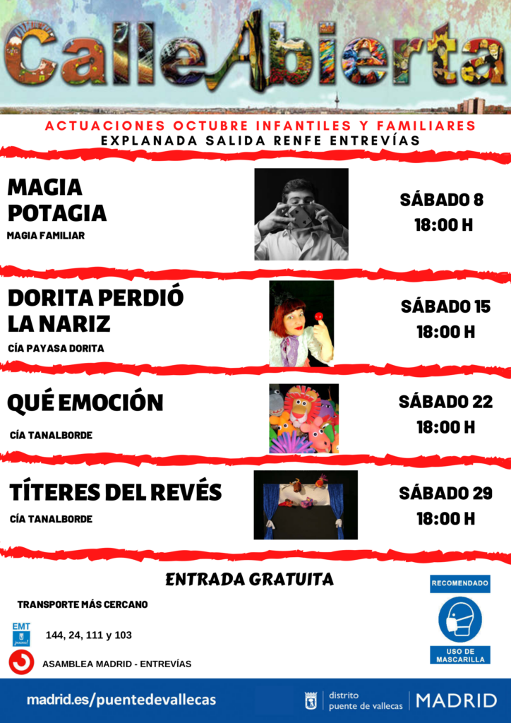 calle abierta octubre Vallecas