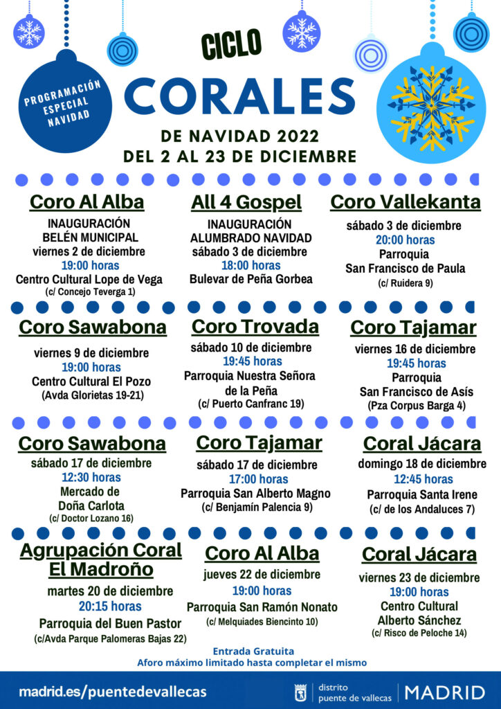 Ciclo corales vallecas navidad